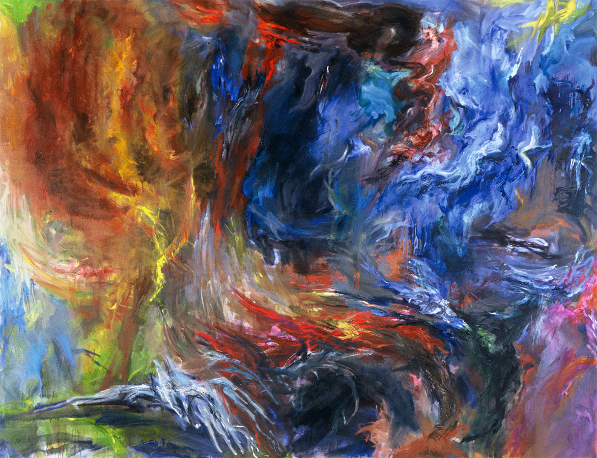Angeli Caduti - Oil - 77in x 100in - 1995 - <a href="https://mgpainter.com/contact">Available</a>